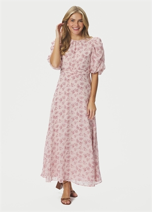 Kikka chiffon flower kjole Rose Neo Noir